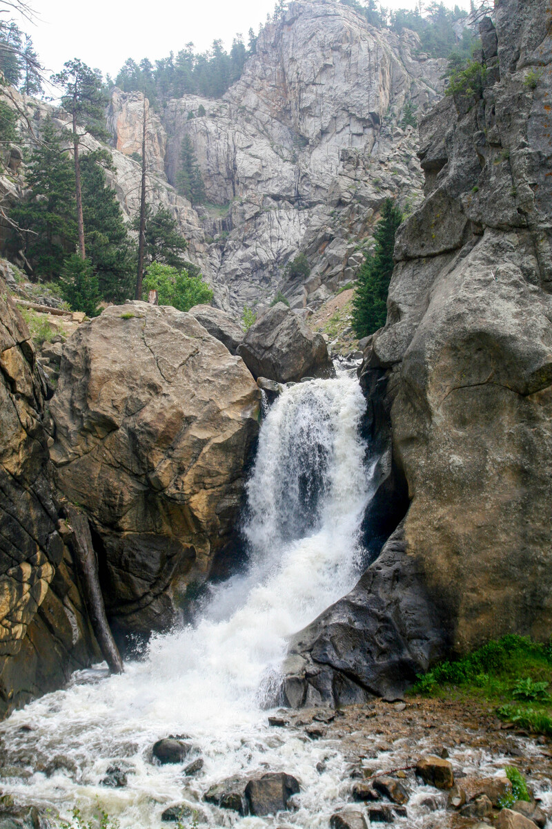 Boulder falls