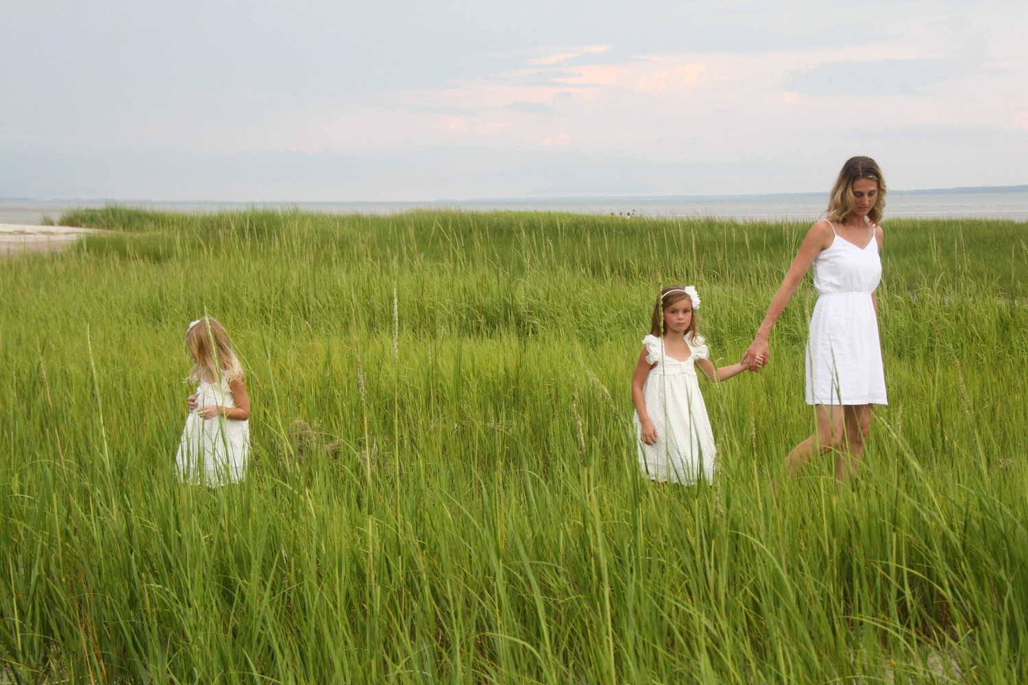 walking thru the marsh path