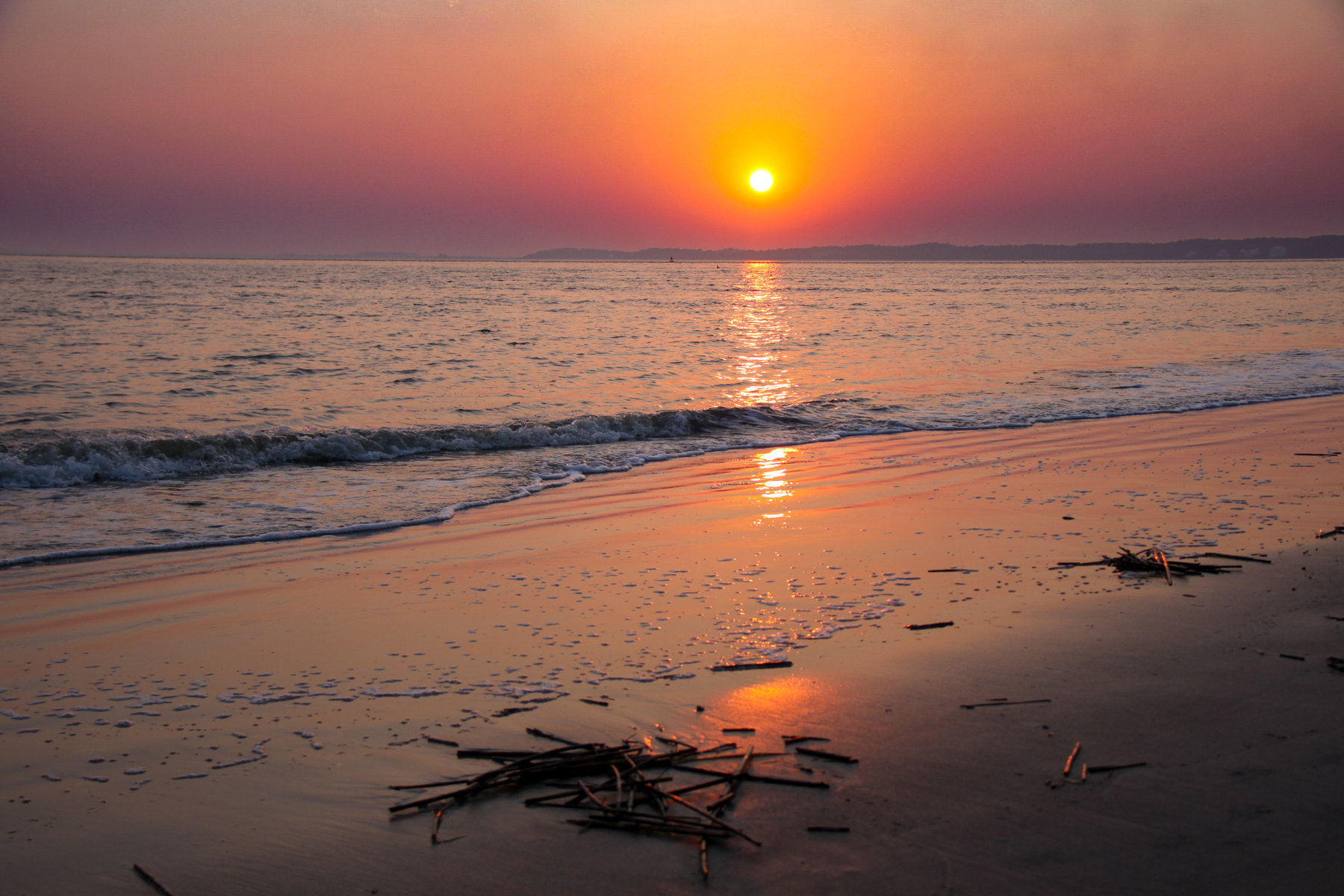 Tower Beach at sunset
