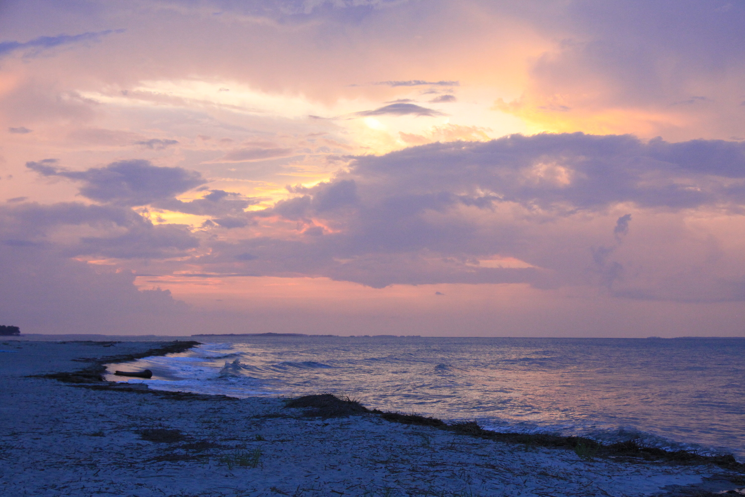 its all pink when the sun goes down