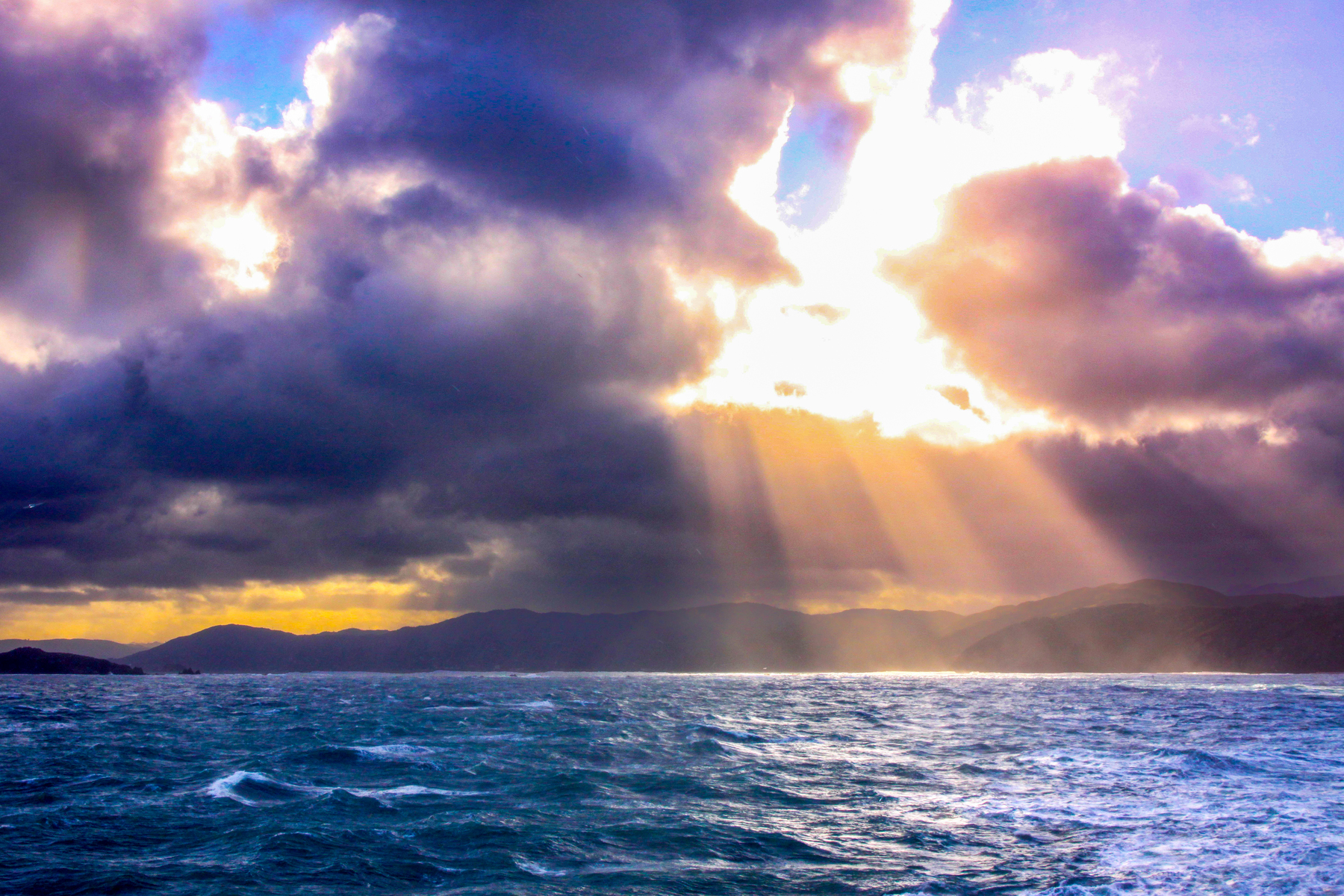on the boat to Wellington