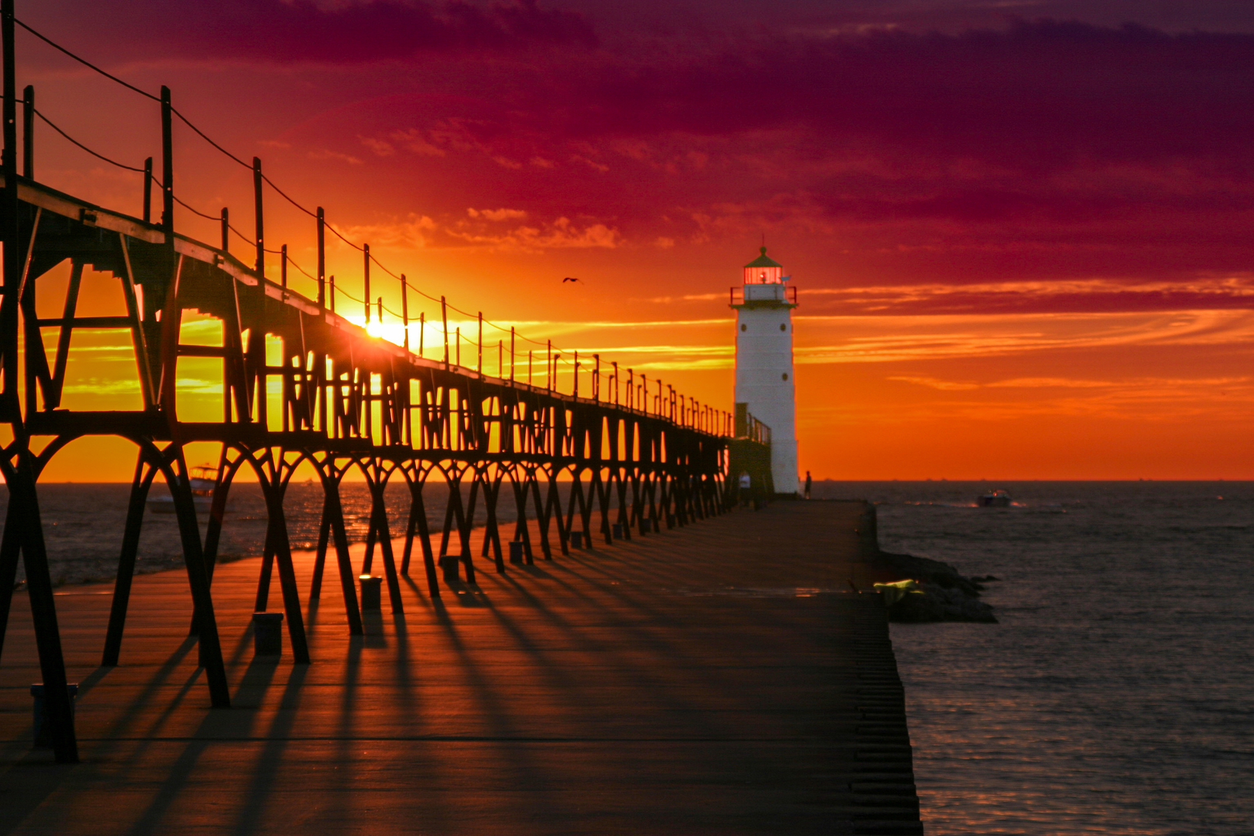 lighthouse at sunrise