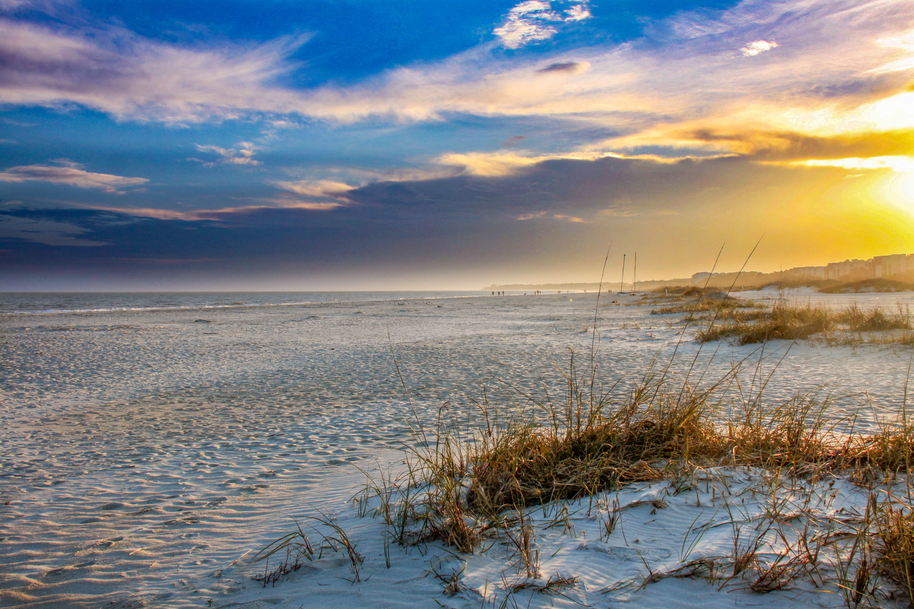 dunes at sunset