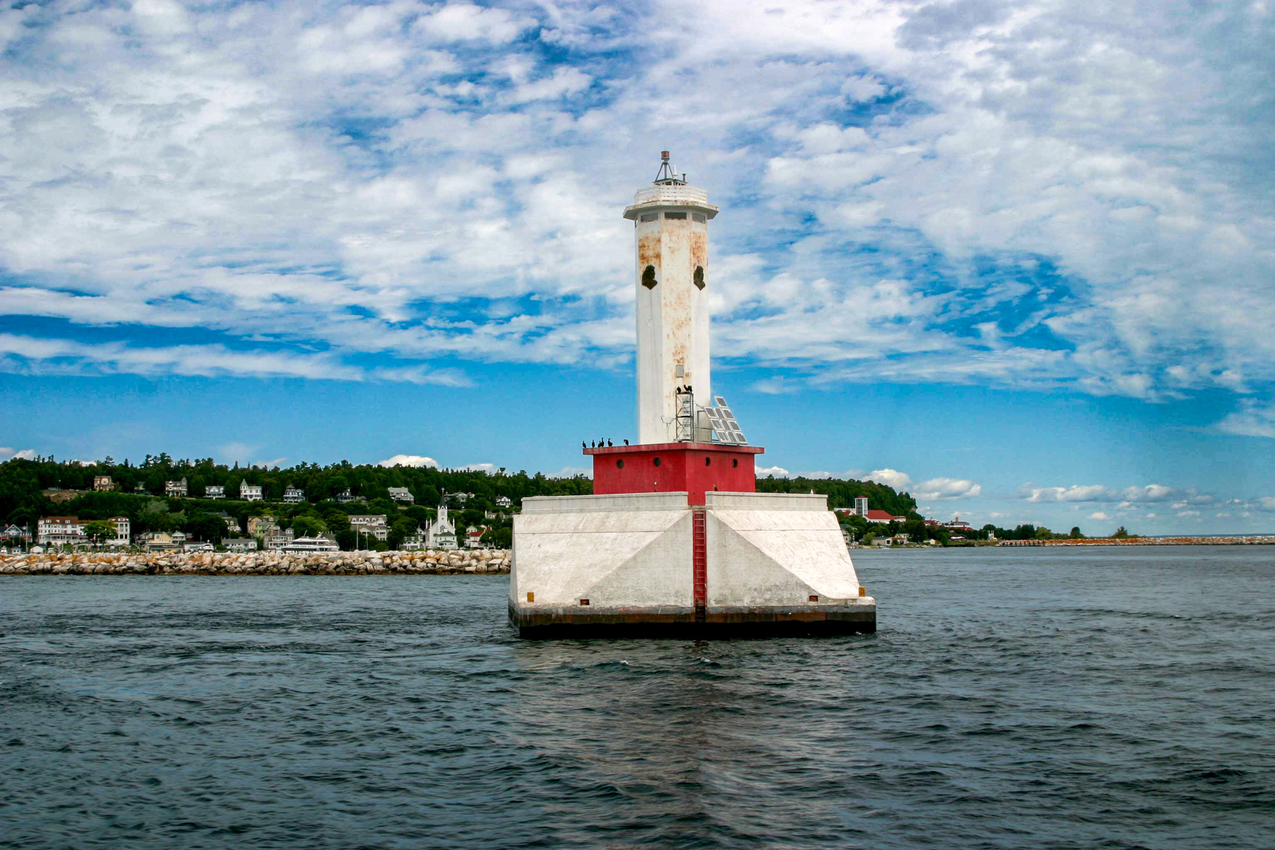In the Mackinaw Island harbor