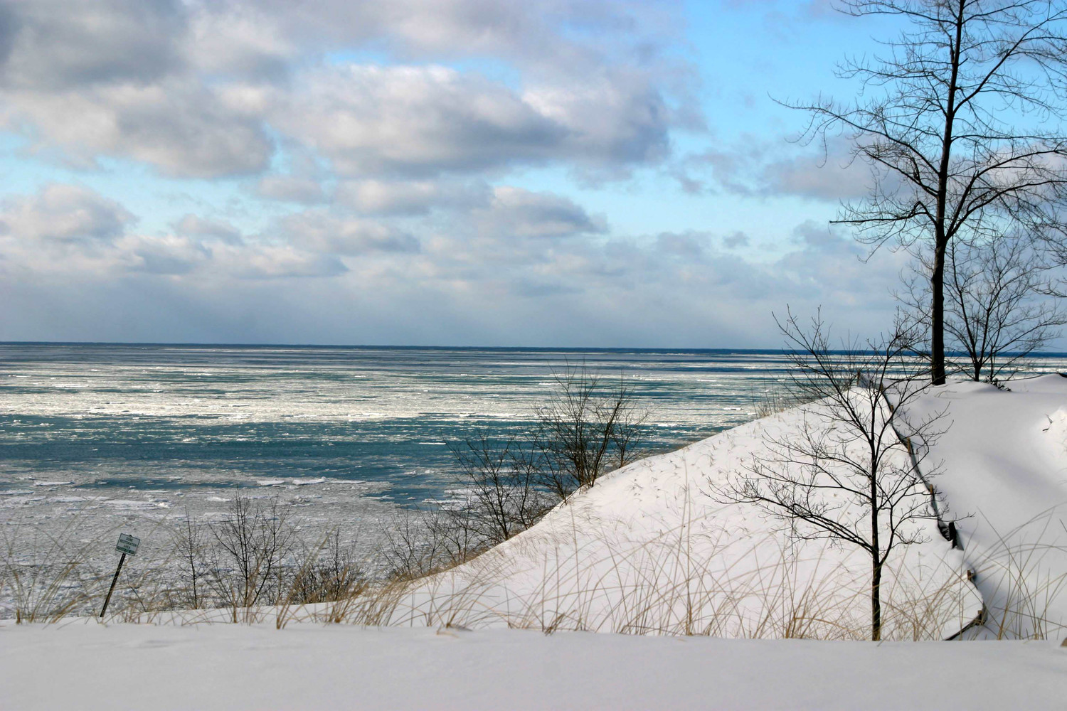 lake Michigan in winter