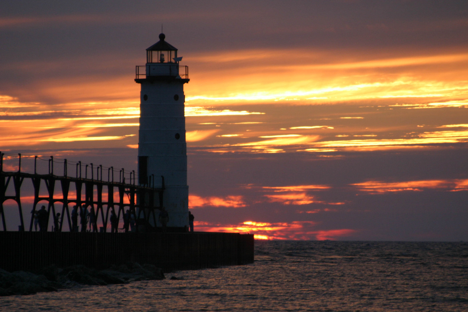 sunset in Manistee II