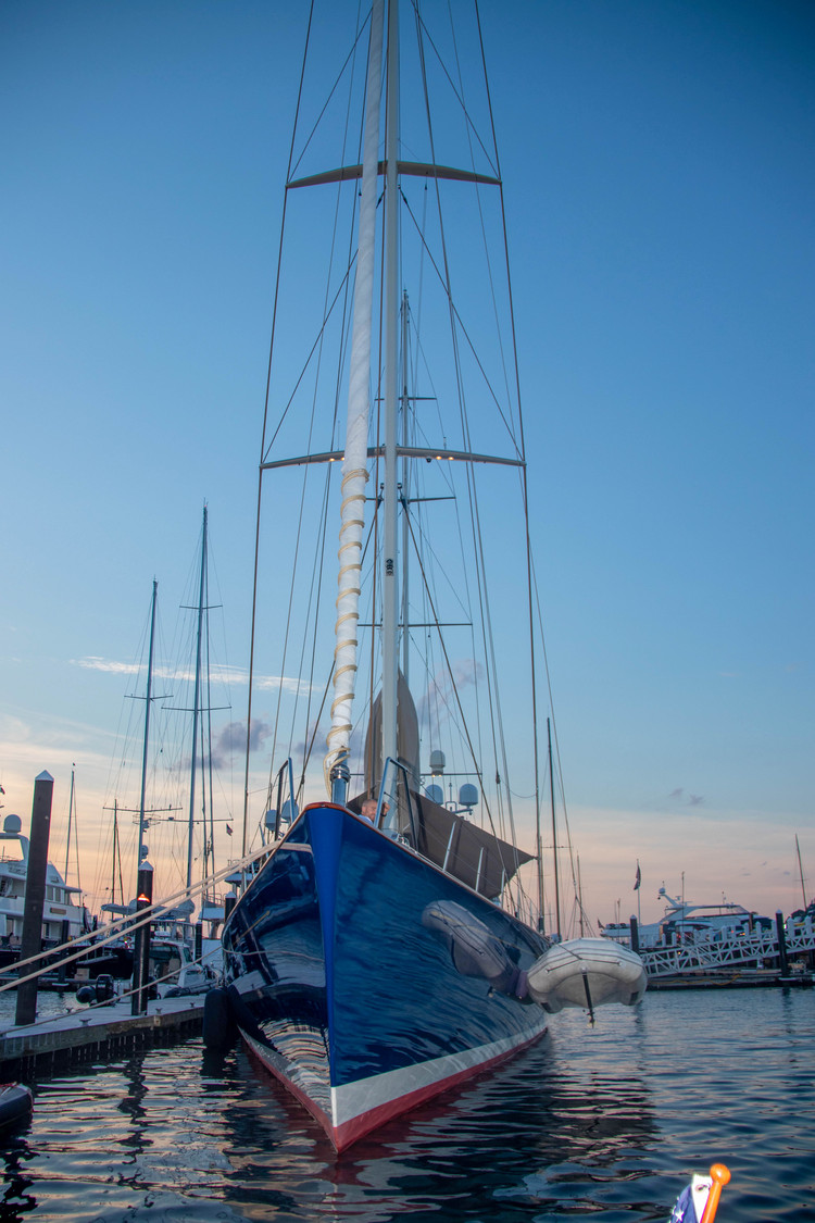 Sailboat docked