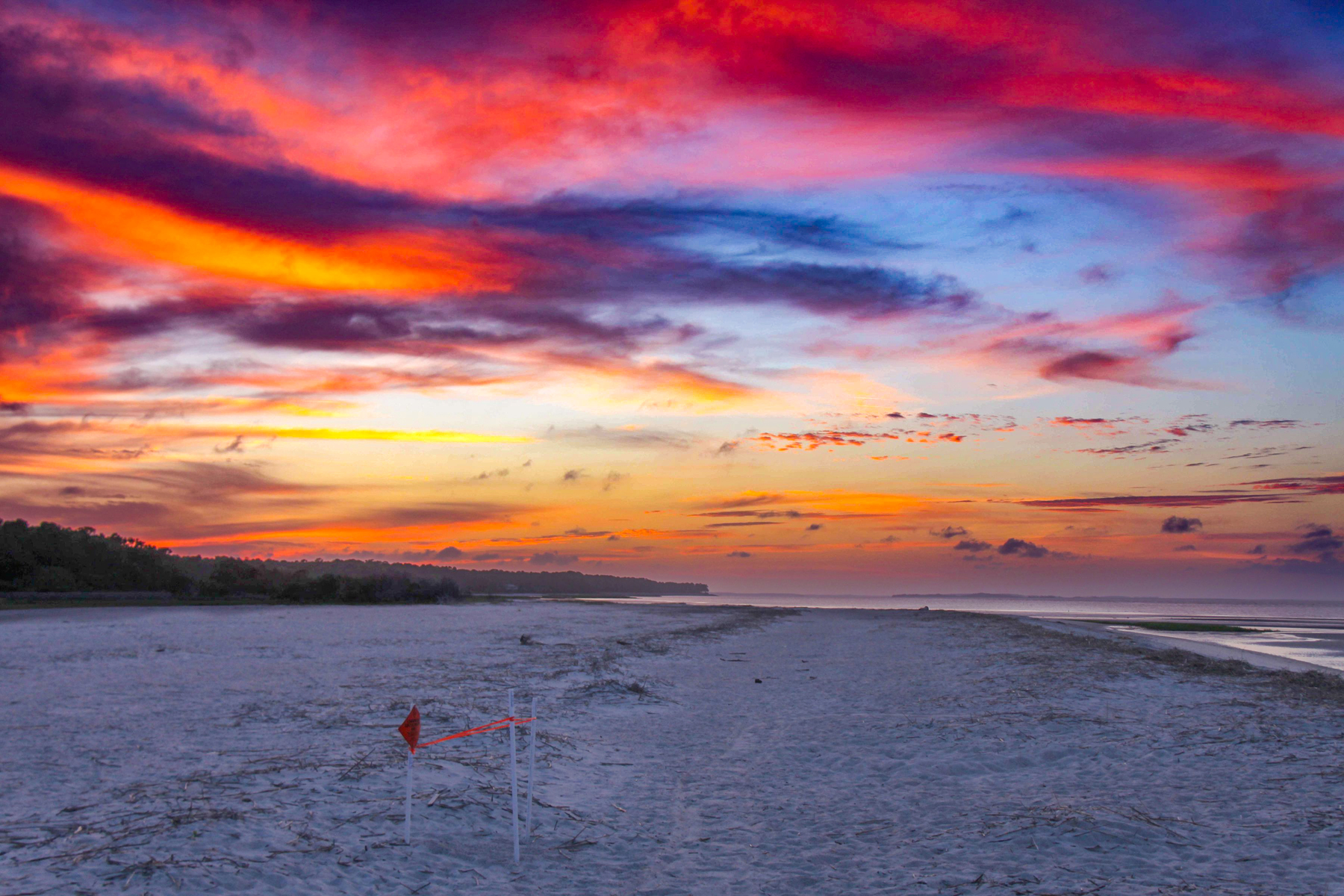 pink skies at Fishhaul
