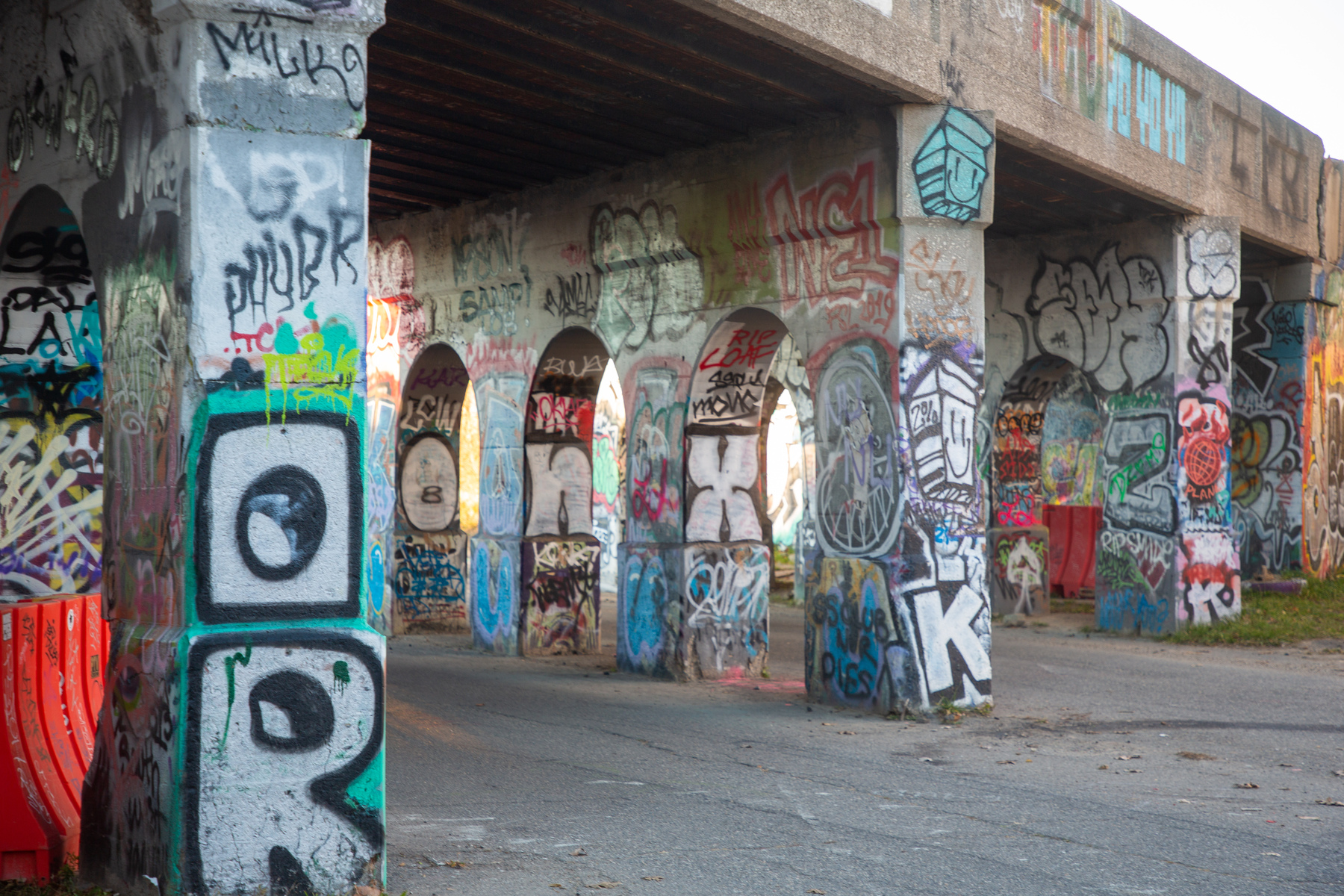artwork in an alley