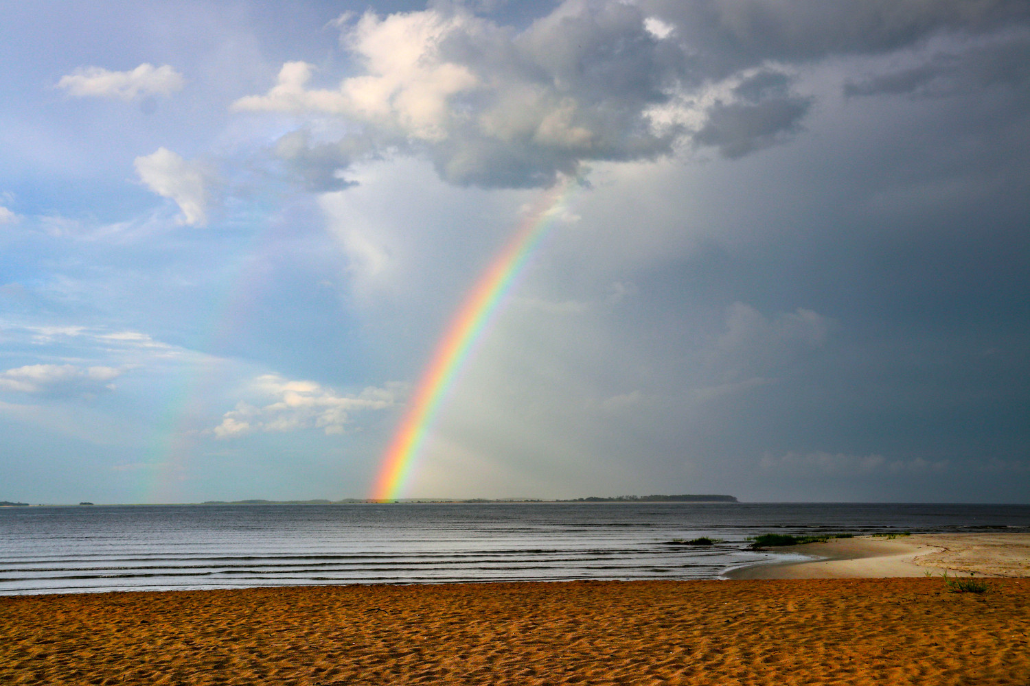 Rainbow on the water