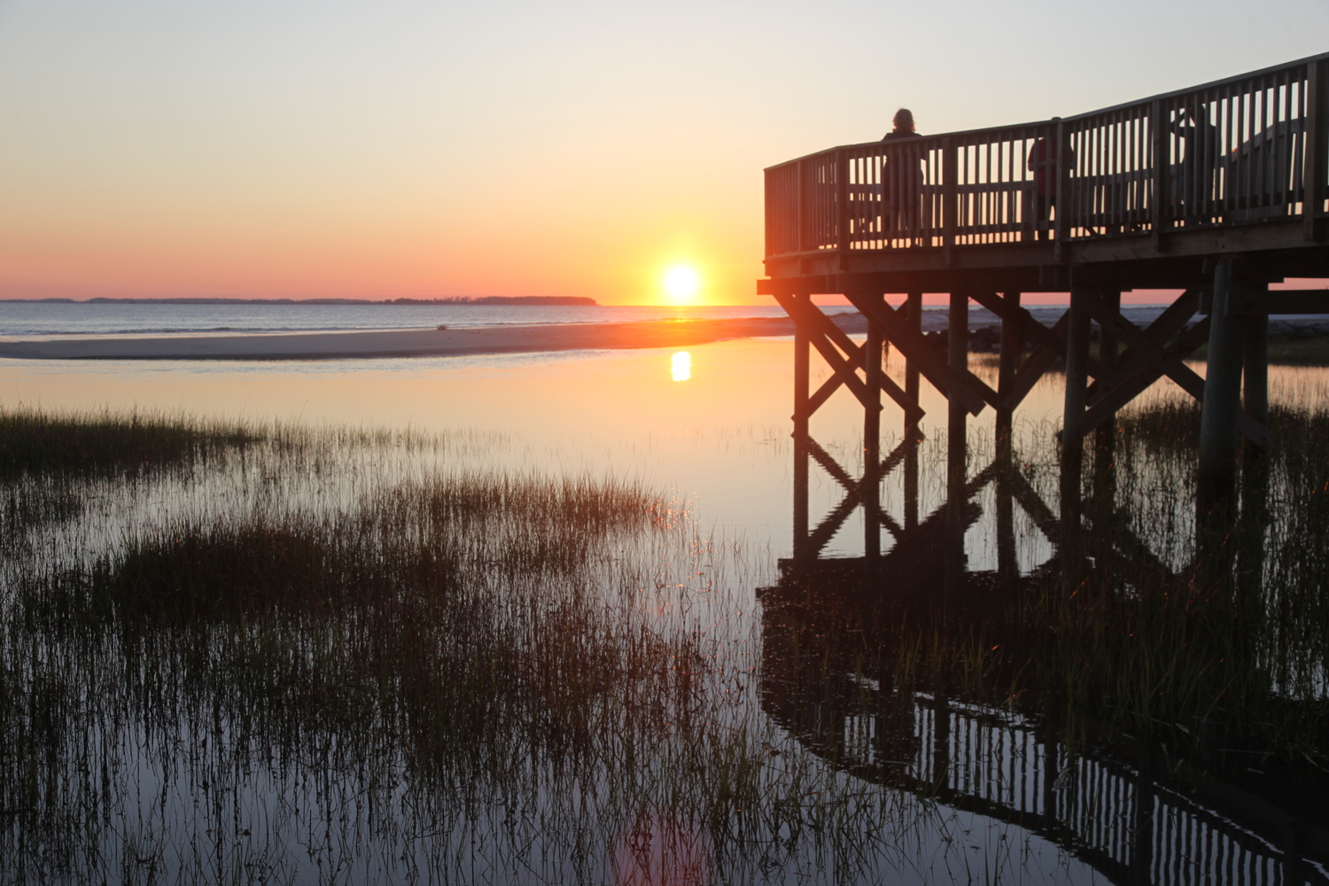 the dock greets the morning